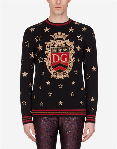 dolce gabbana men sweatshirt|dolce and gabbana cashmere sweater.